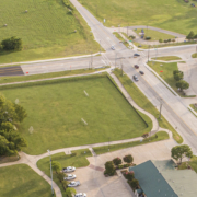 Aerial of Heath Downtown District