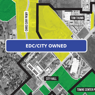 Click on this image to download the EDC/City Owned Land map.
